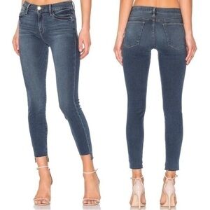 FRAME Denim Le High Skinny Stagger Hem Woodhaven Wash Women’s Size 25